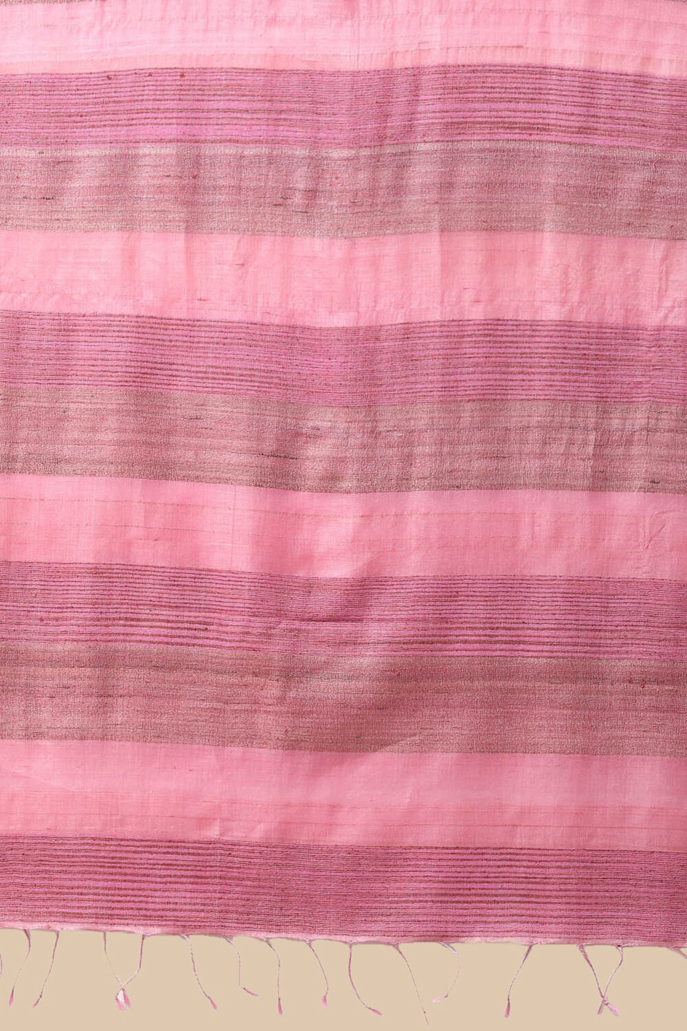 Light Pink Pure Tussar Silk Woven Saree image number null