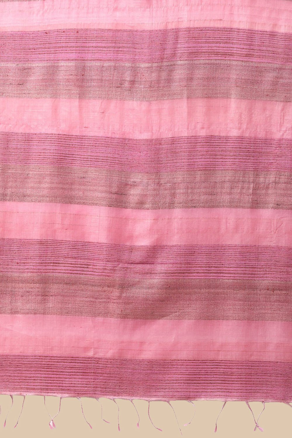 Light Pink Pure Tussar Silk Woven Saree image number null