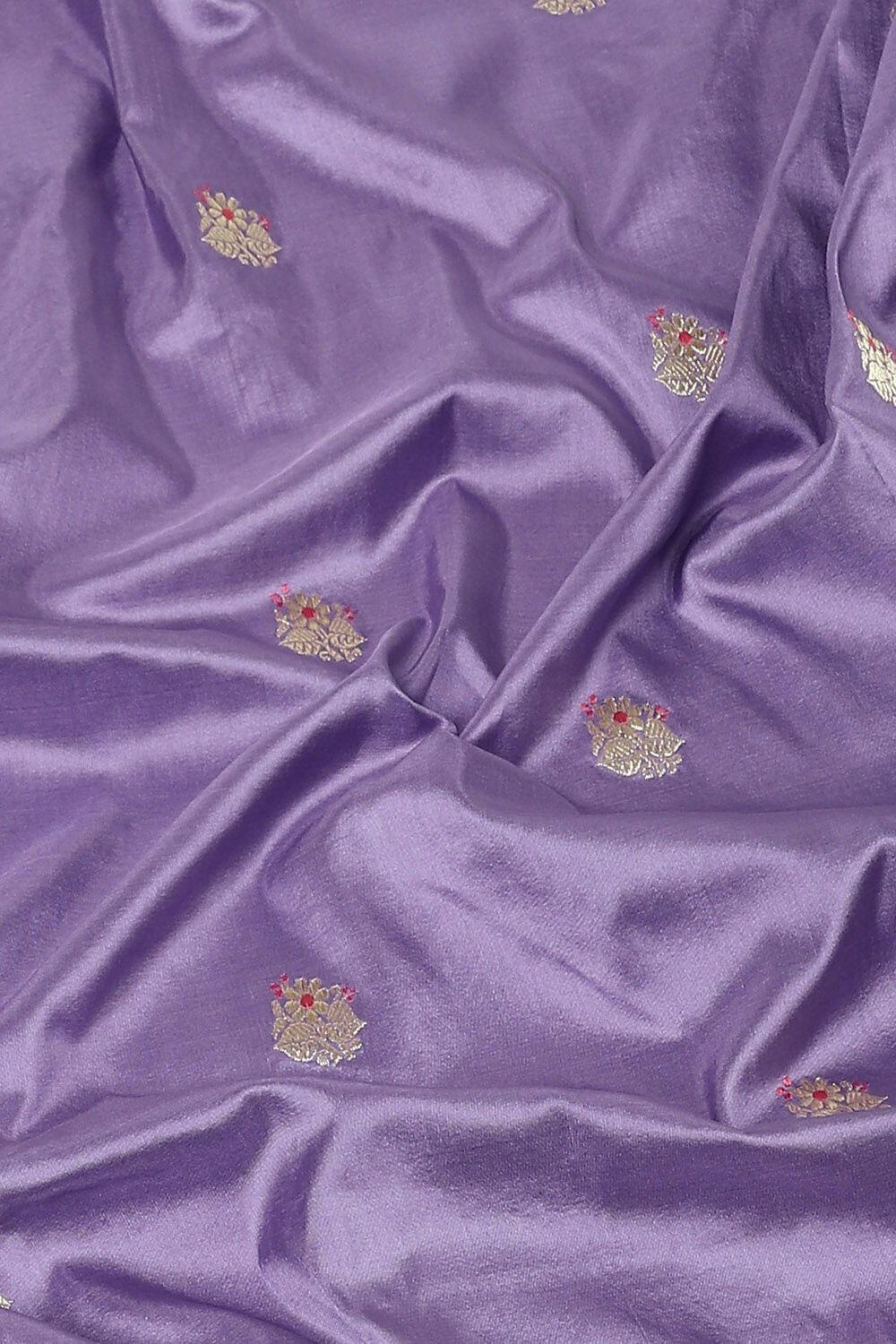 Purple Pure Silk Banarasi Saree image number null