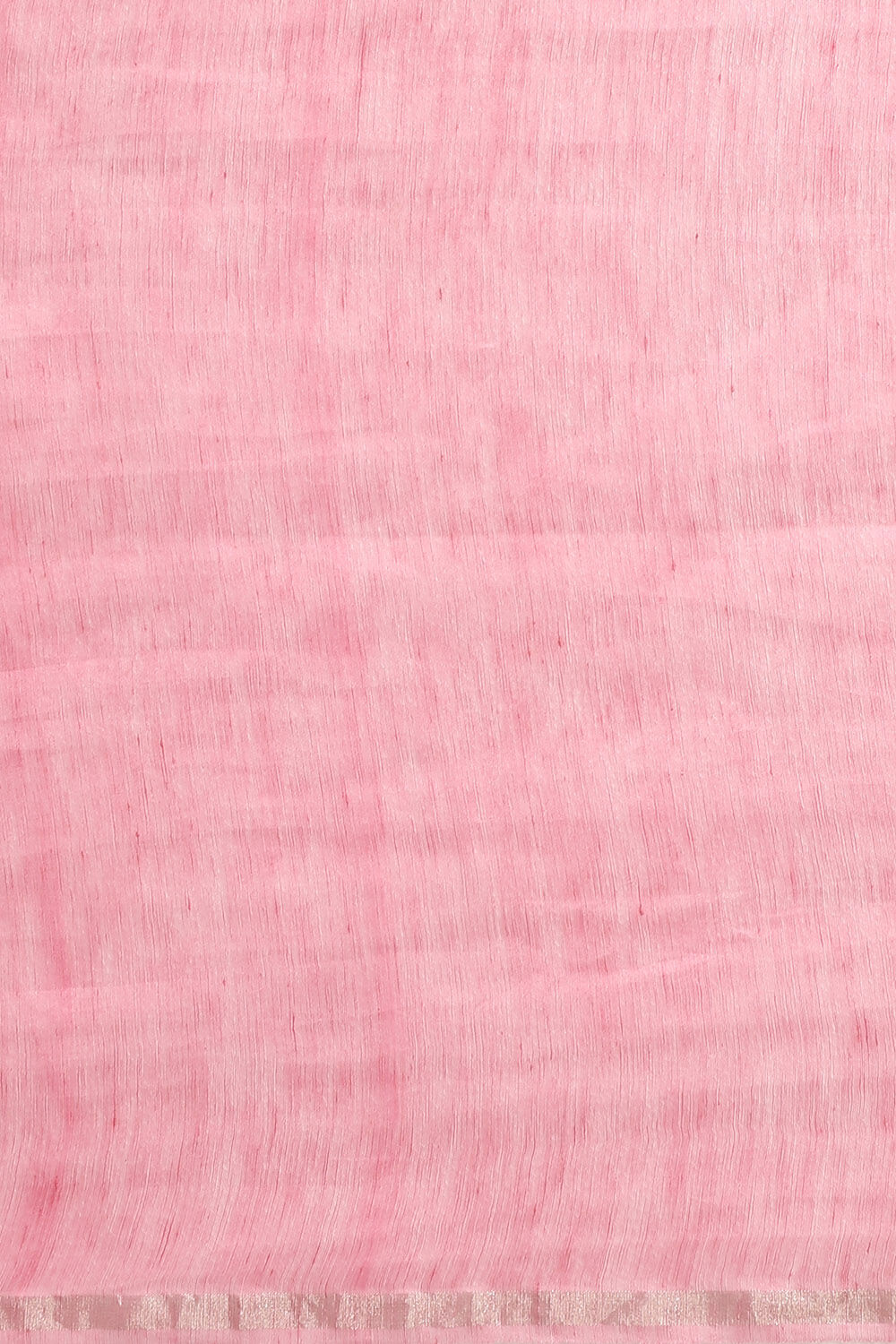 Pink Pure Silk Linen Jamdani Saree image number null