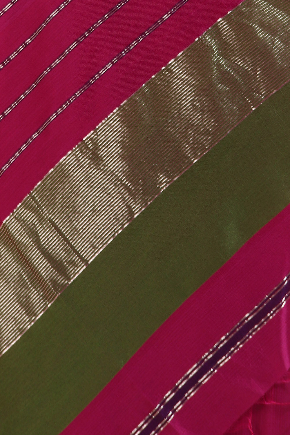 Dark Pink Pure Silk Cotton Maheswari Saree image number null