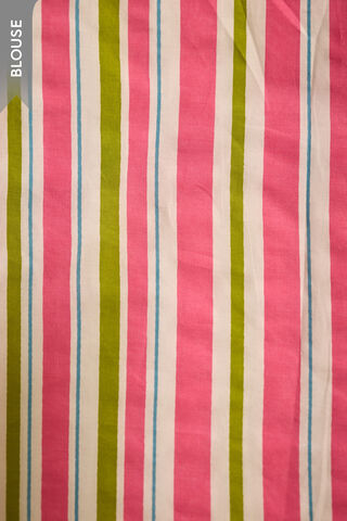 Off White Screen Printed Pure Linen Saree thumbnail image number null