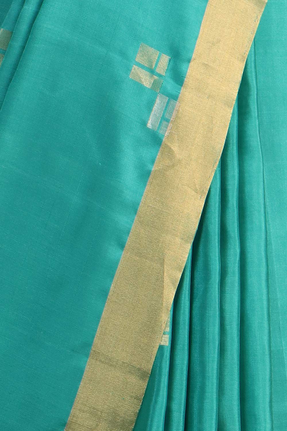 Blue Pure Silk Tencel South Saree image number null