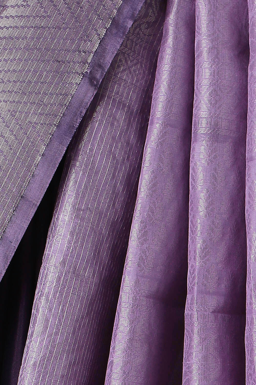 Dark Violet Pure Silk South Saree image number null