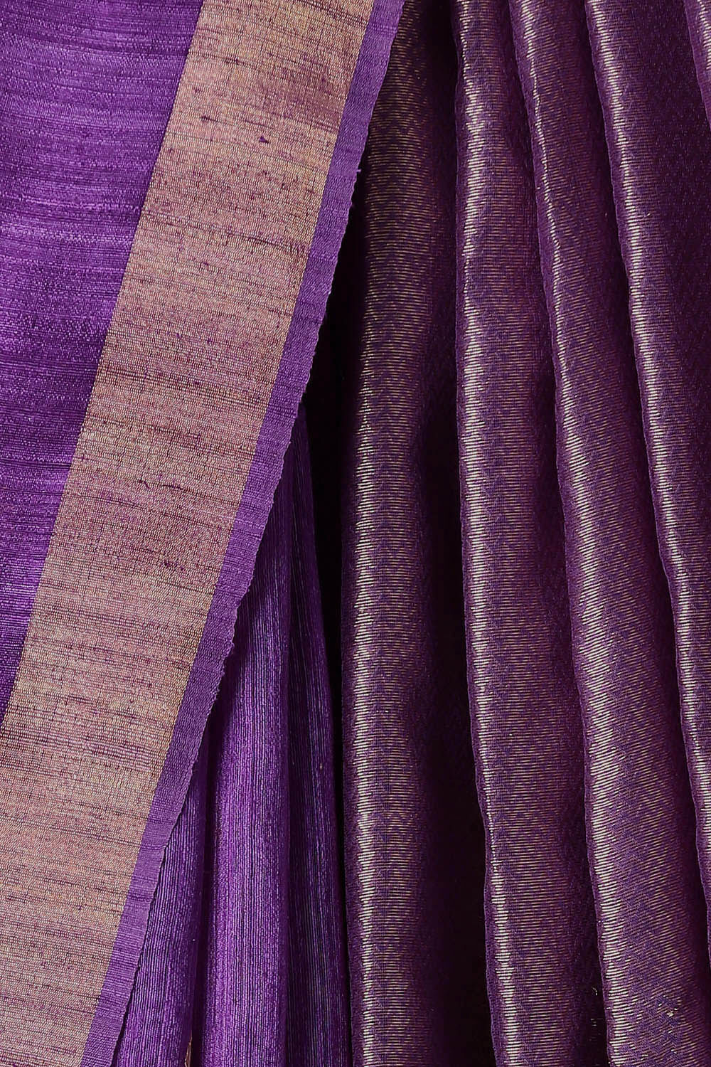 Violet Pure Silk Vanya Bengal Saree image number null