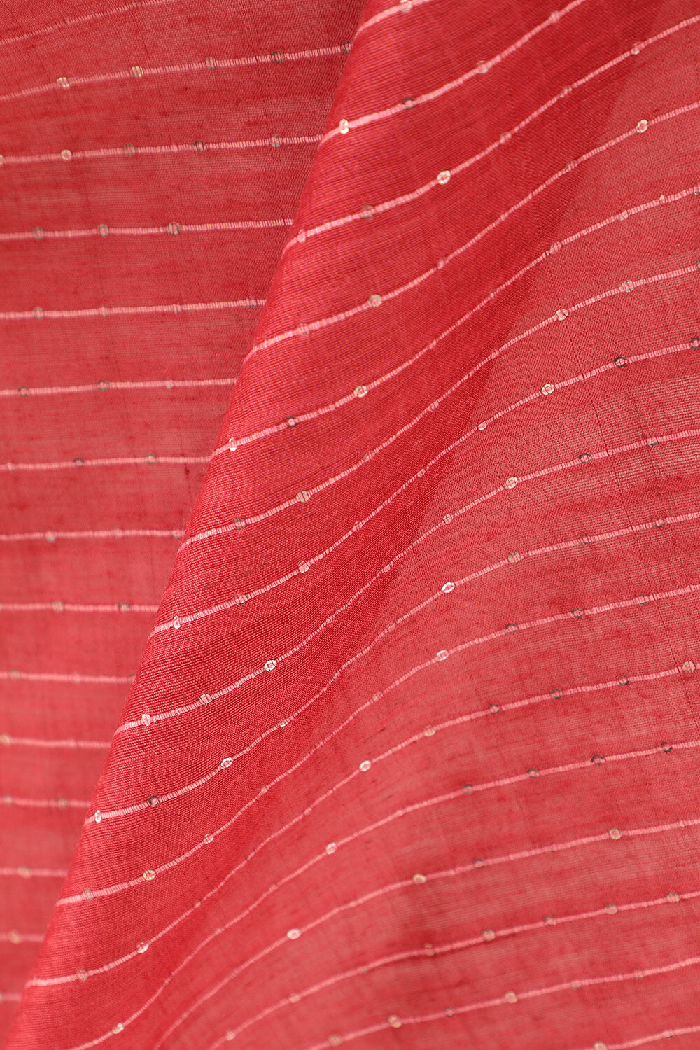 Red Chattisgarh Woven Pure Tussar Silk Saree image number null