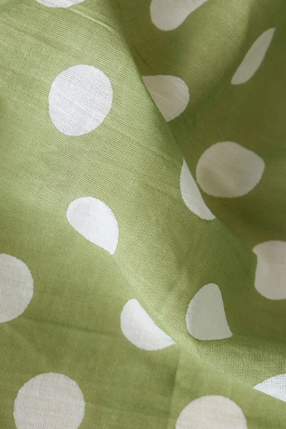 Green Pure Cotton Printed Saree image number null