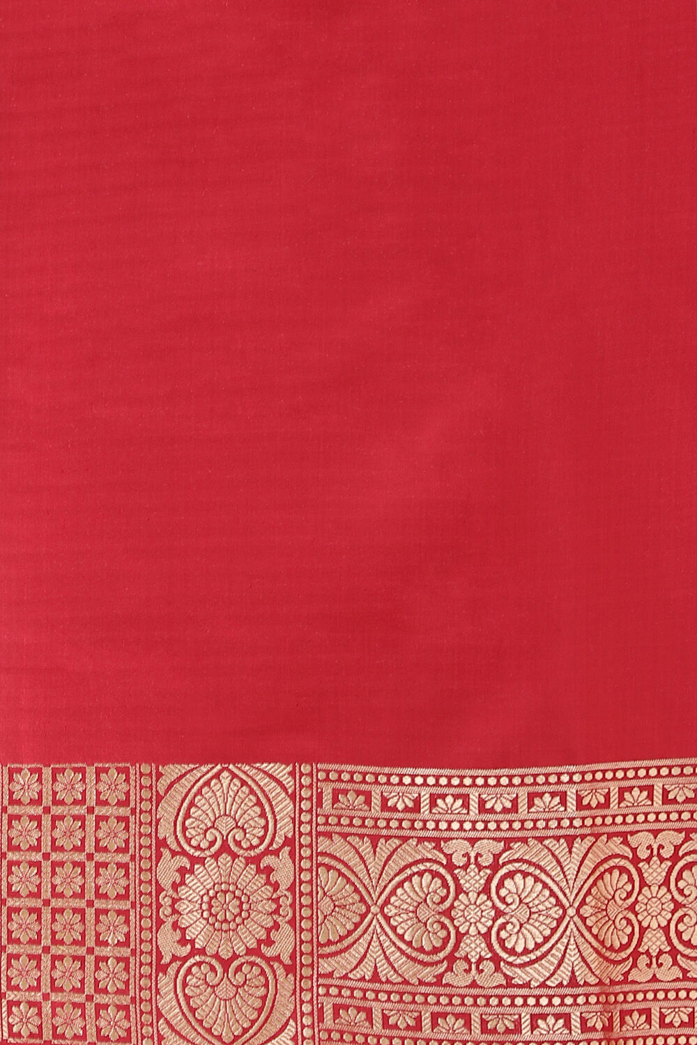 Dark Red Pure Silk Banarasi Saree image number null