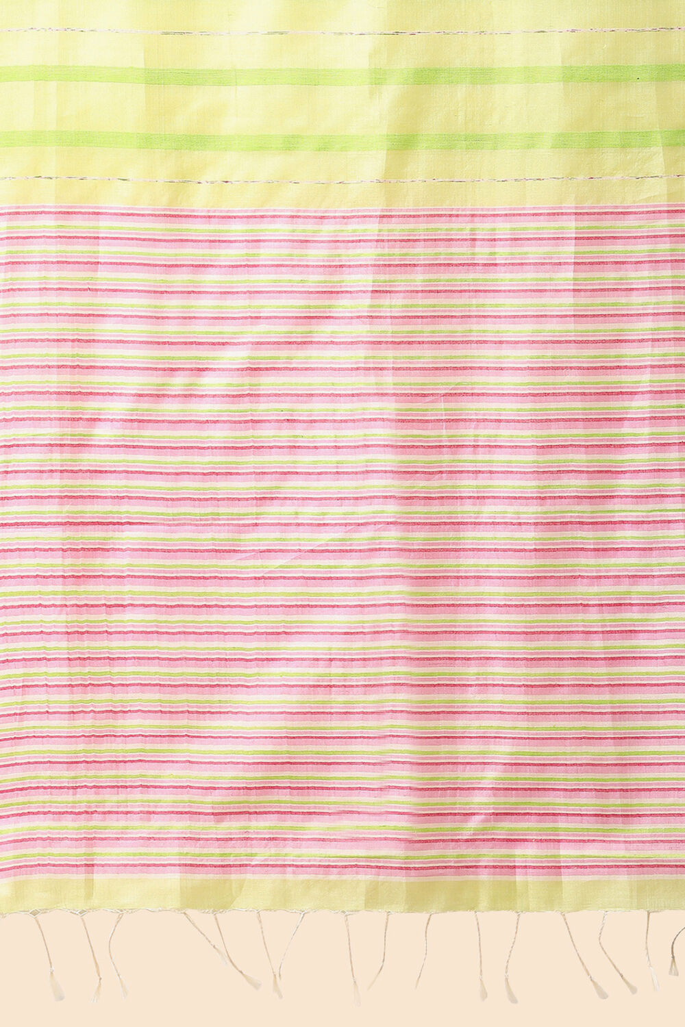 Light Green Pure Tussar Silk Woven Saree image number null
