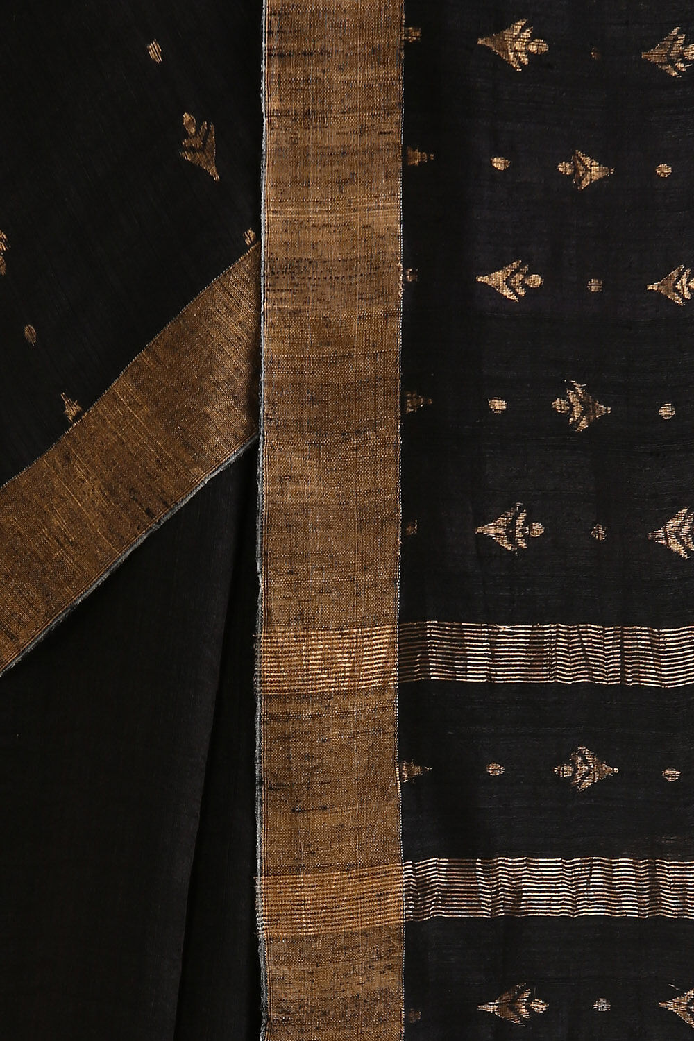 Black Pure Pure Silk Vanya Jamdani Saree image number null