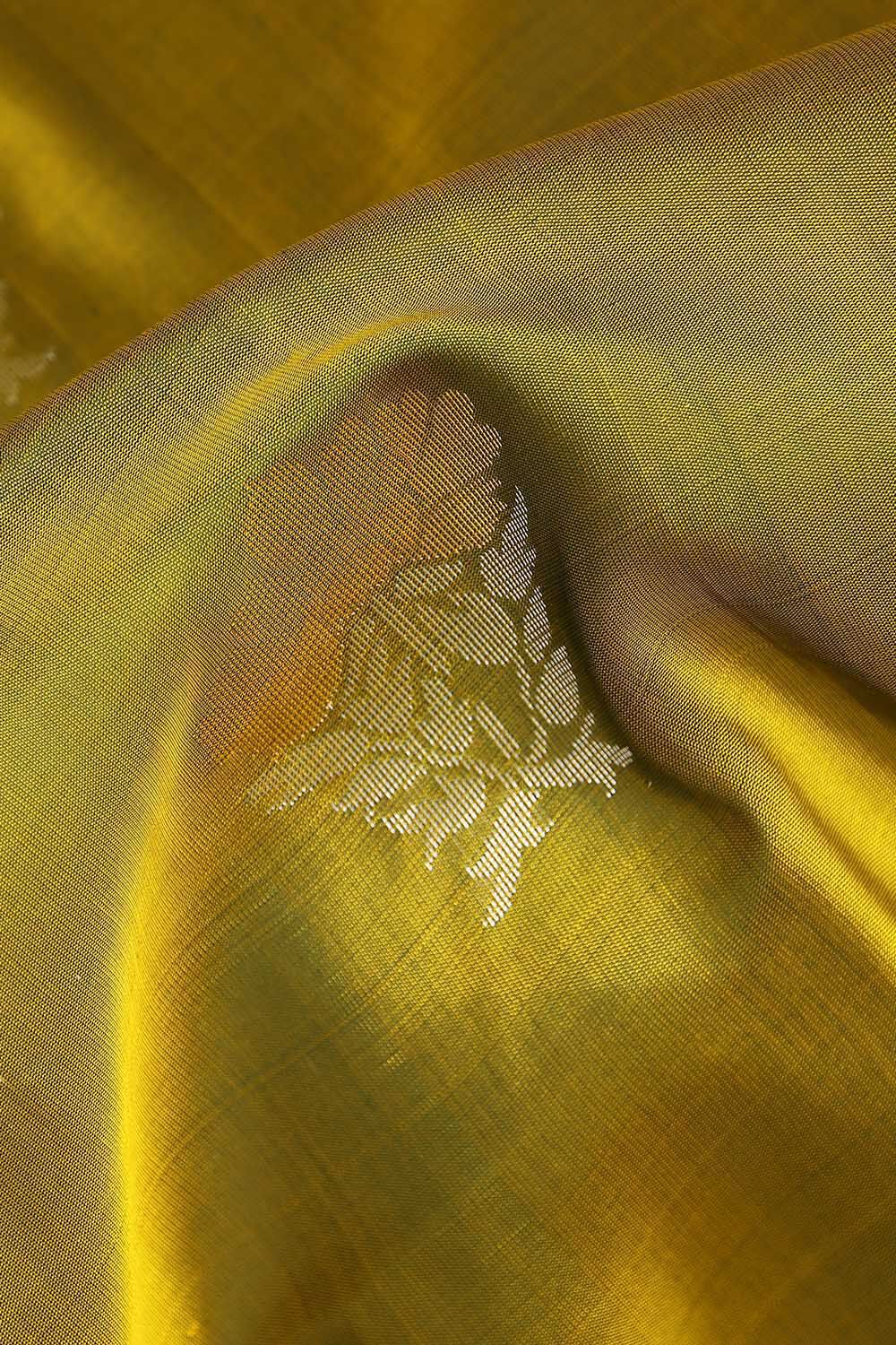 Light Green Pure Silk South Saree image number null
