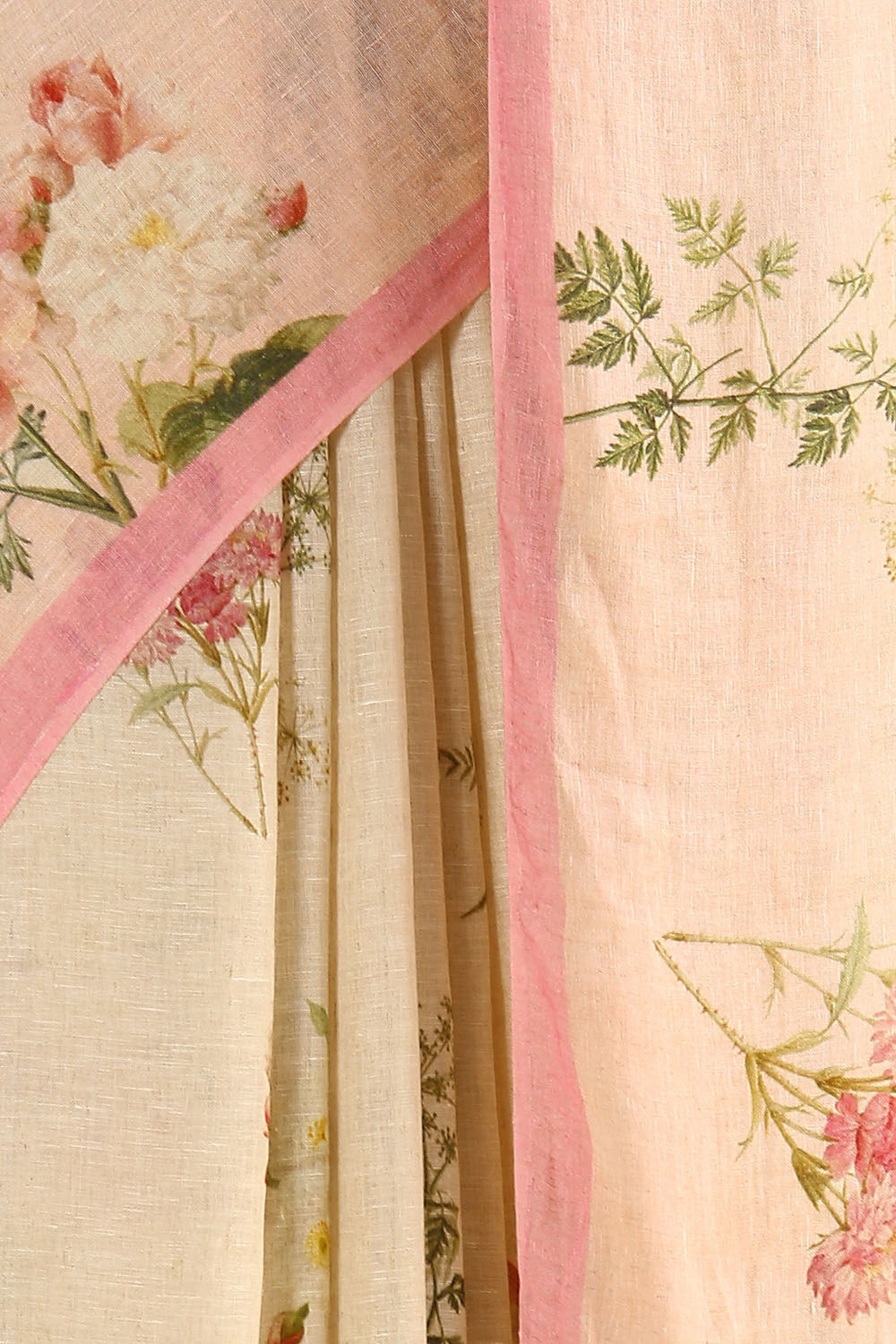 Light Pure Pink Linen Digital Printed image number null