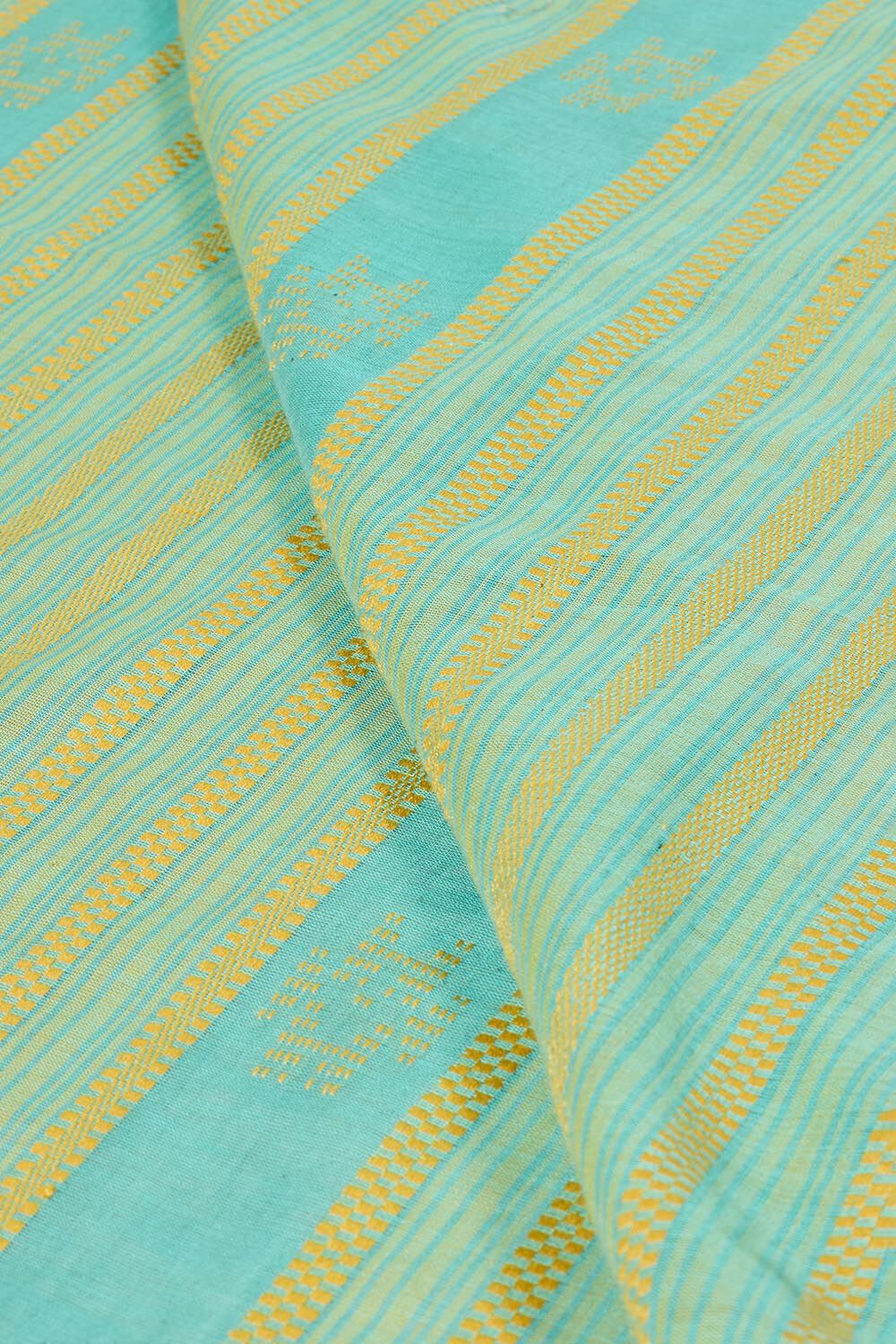 Blue Bengal Pure Cotton Jamdani Saree image number null