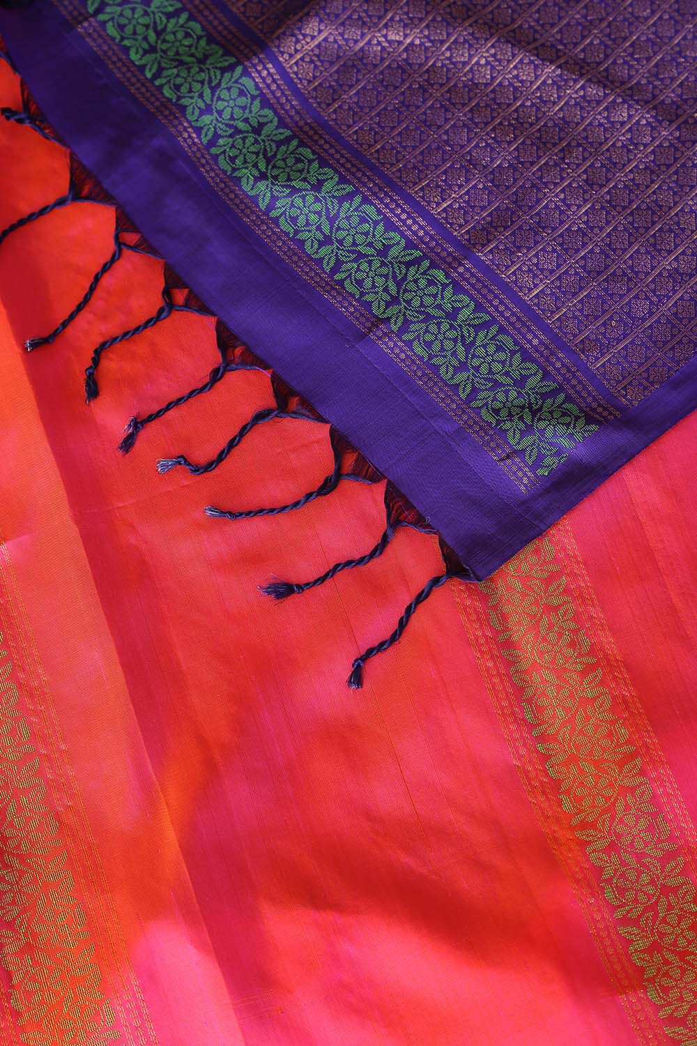 Pink Pure Silk South Saree image number null