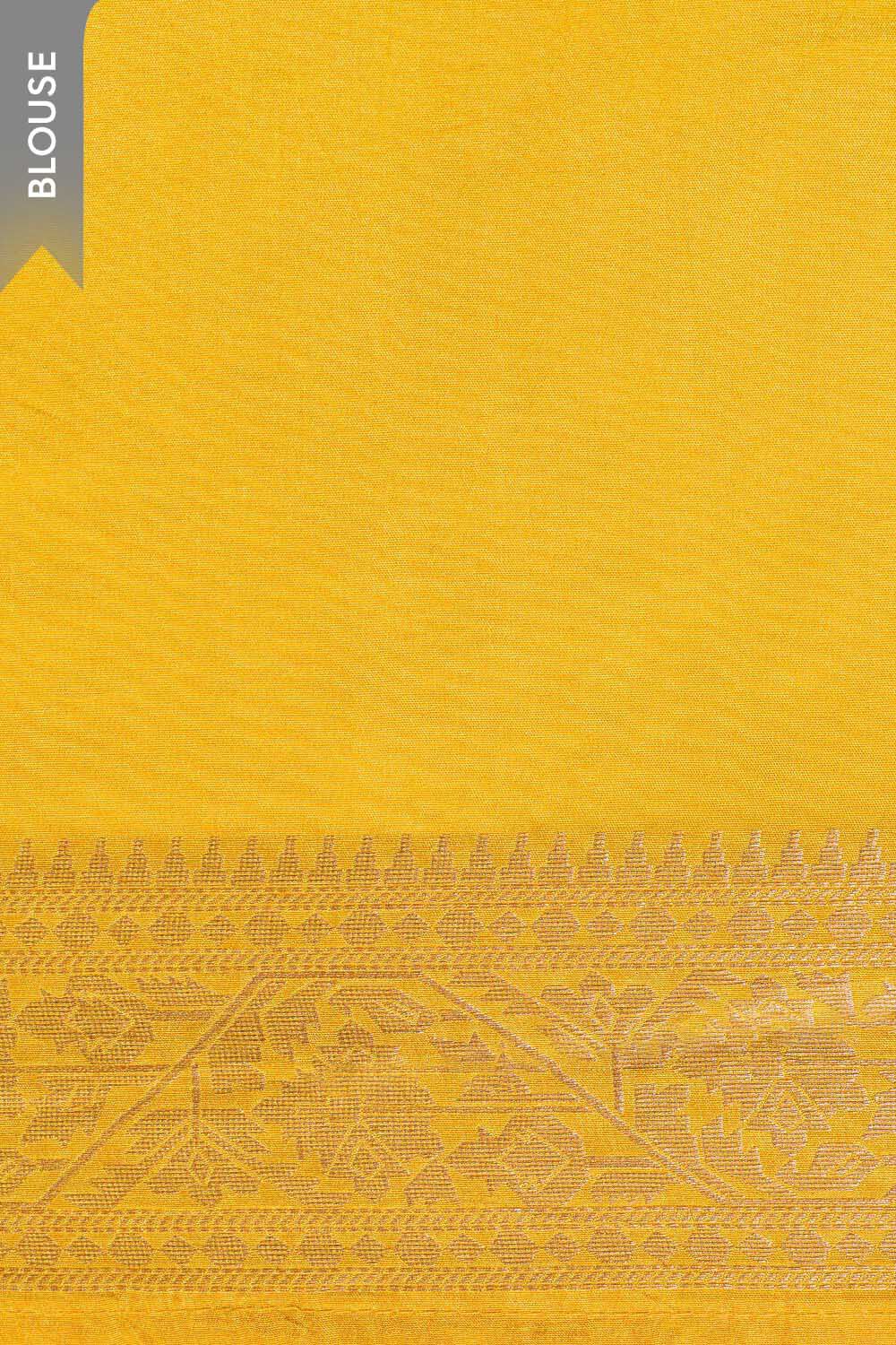 Yellow Woven Pure Viscose Saree image number null
