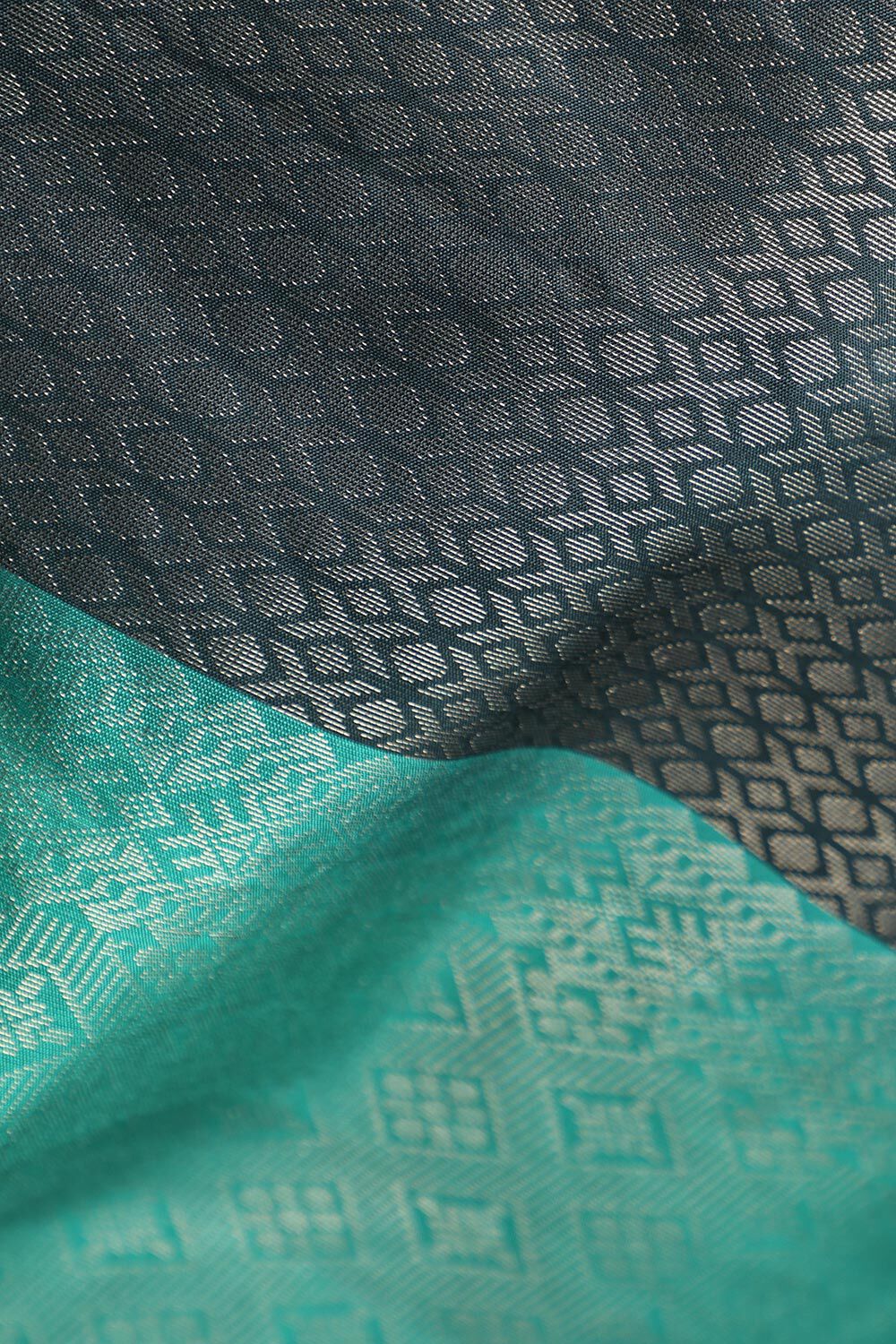 Dark Blue Woven Pure Soft Silk Saree image number null