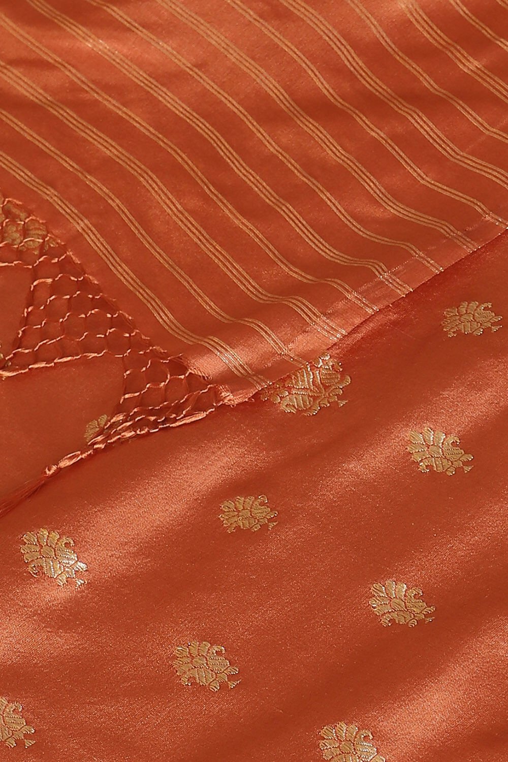 Orange Pure Silk Banarasi Saree image number null