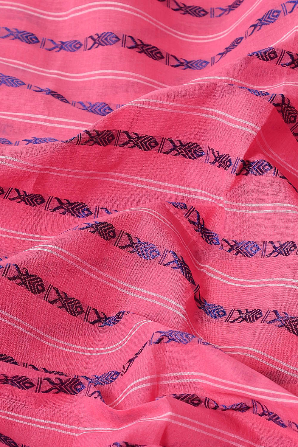Pink Pure Cotton Bengal Saree image number null