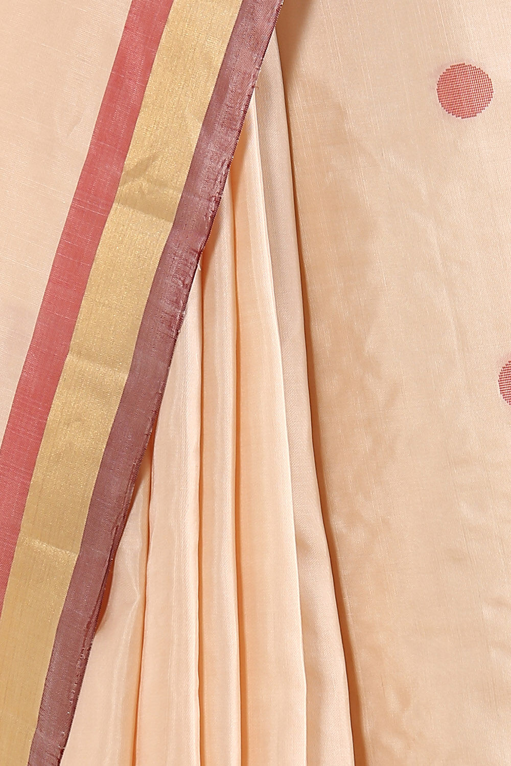 Beige Pure Soft Silk Saree image number null