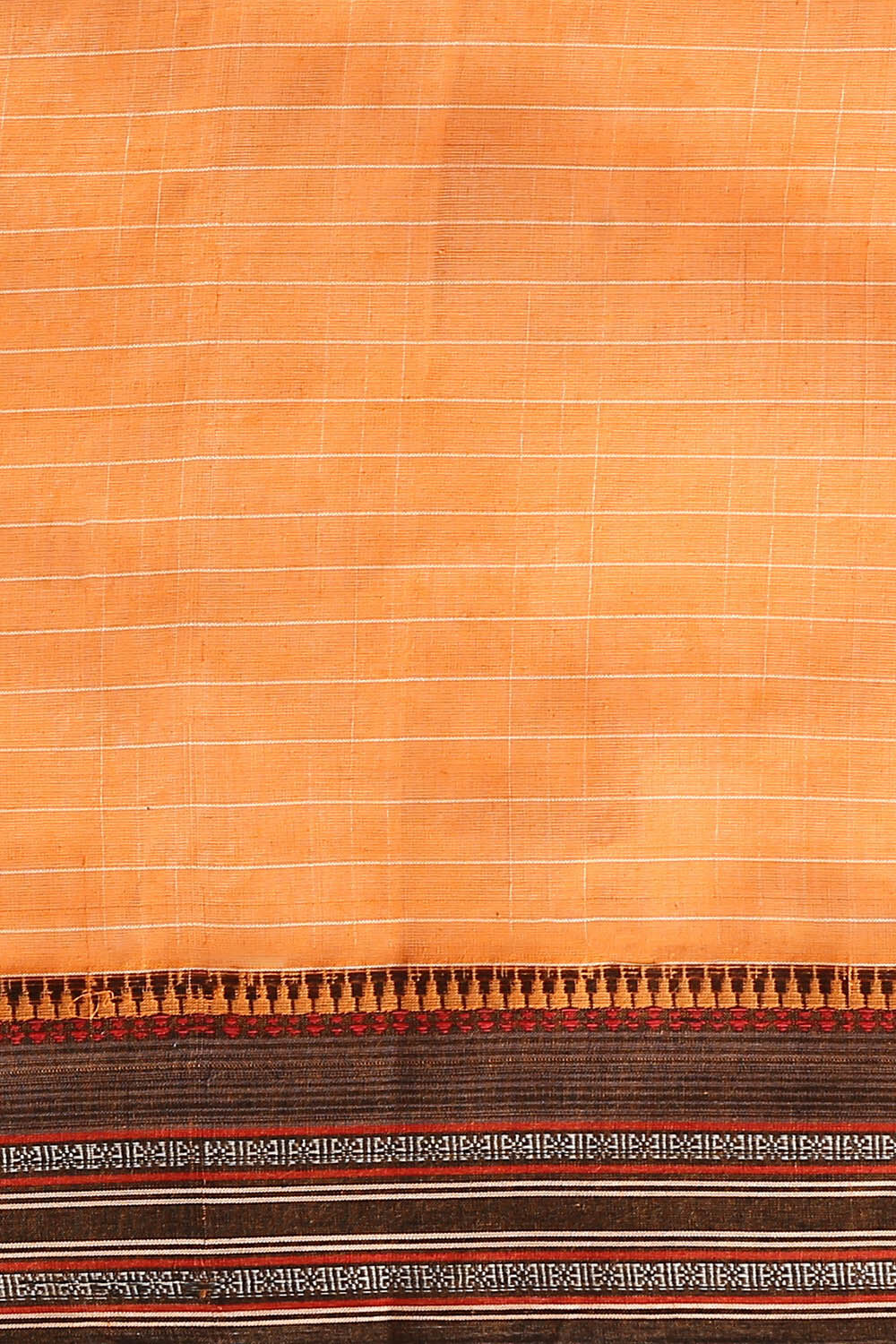 Orange Pure Cotton Naranyanpet Saree image number null