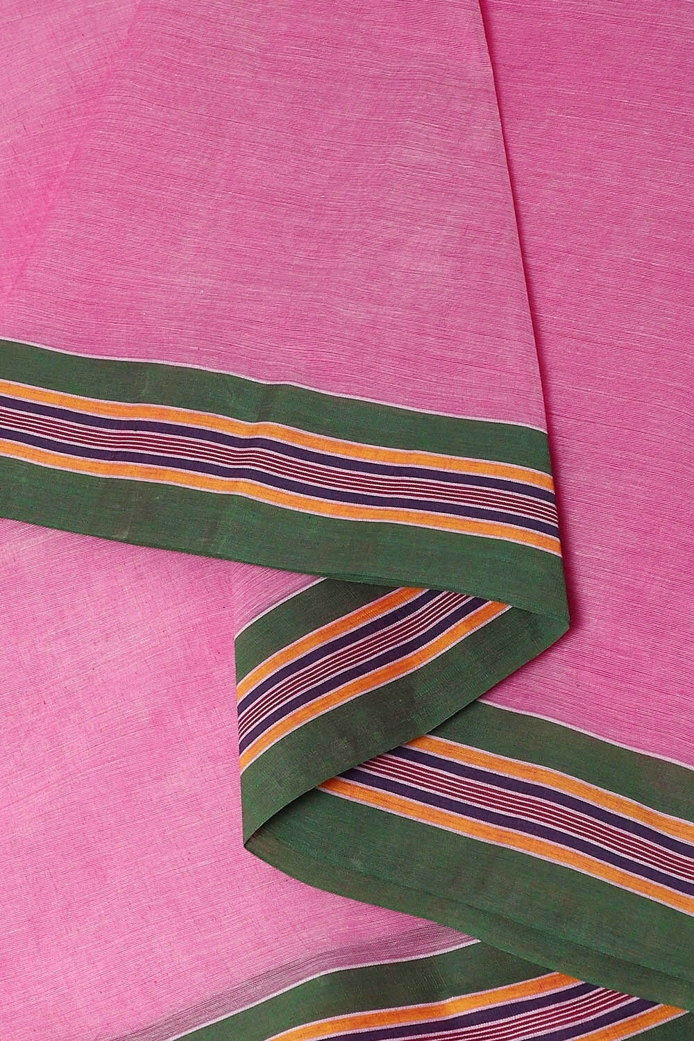 Pink Pure Cotton Bengal Saree image number null