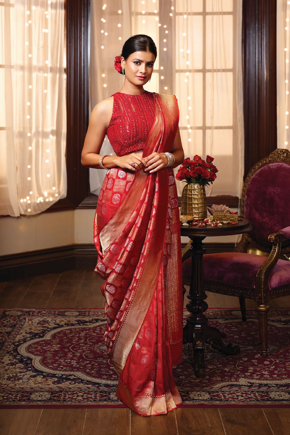 Crepe Saree Buy Crepe Sarees Online Taneria