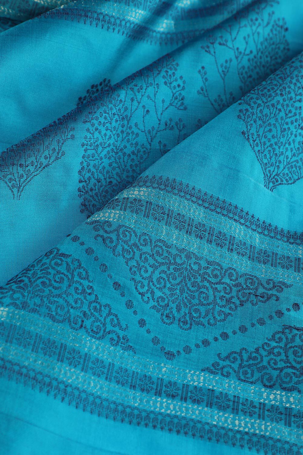 Violet Woven Pure Soft Silk Saree image number null