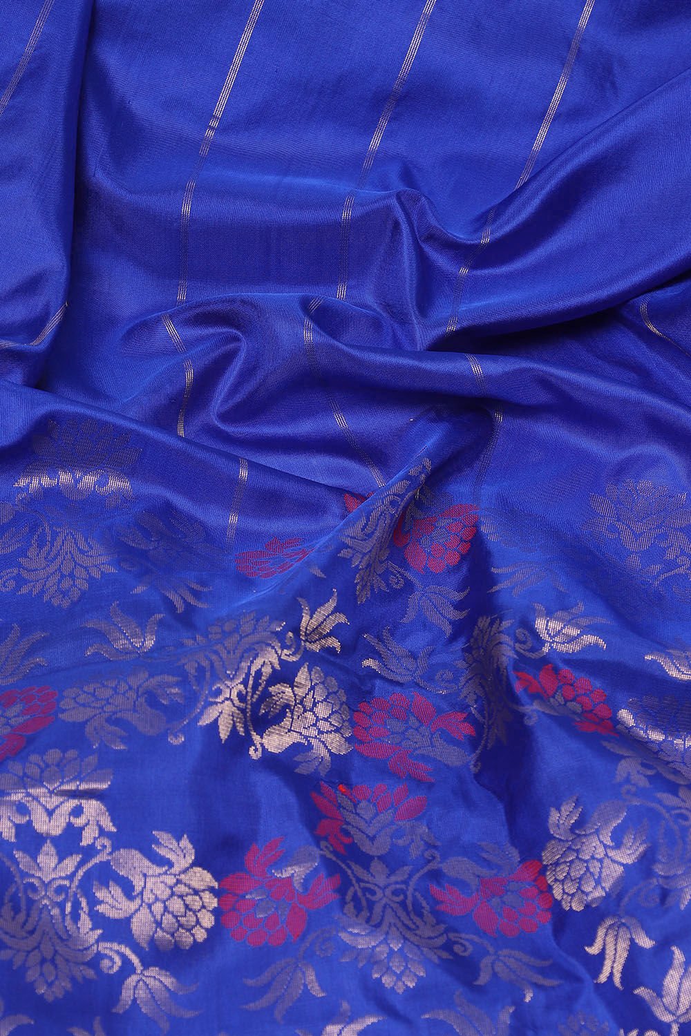 Blue Pure Soft Silk Saree image number null