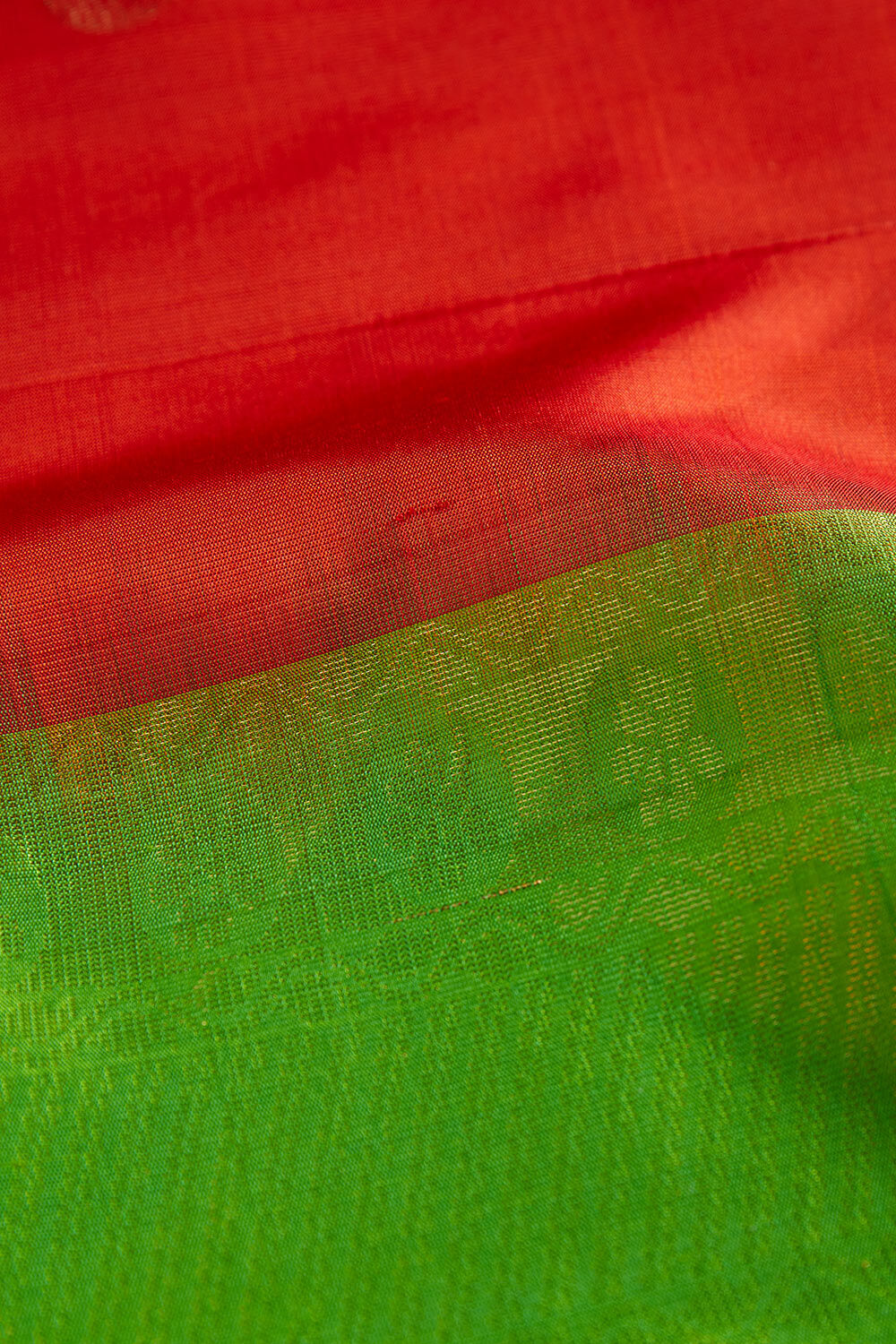 Orange South Pure Silk Woven Saree image number null