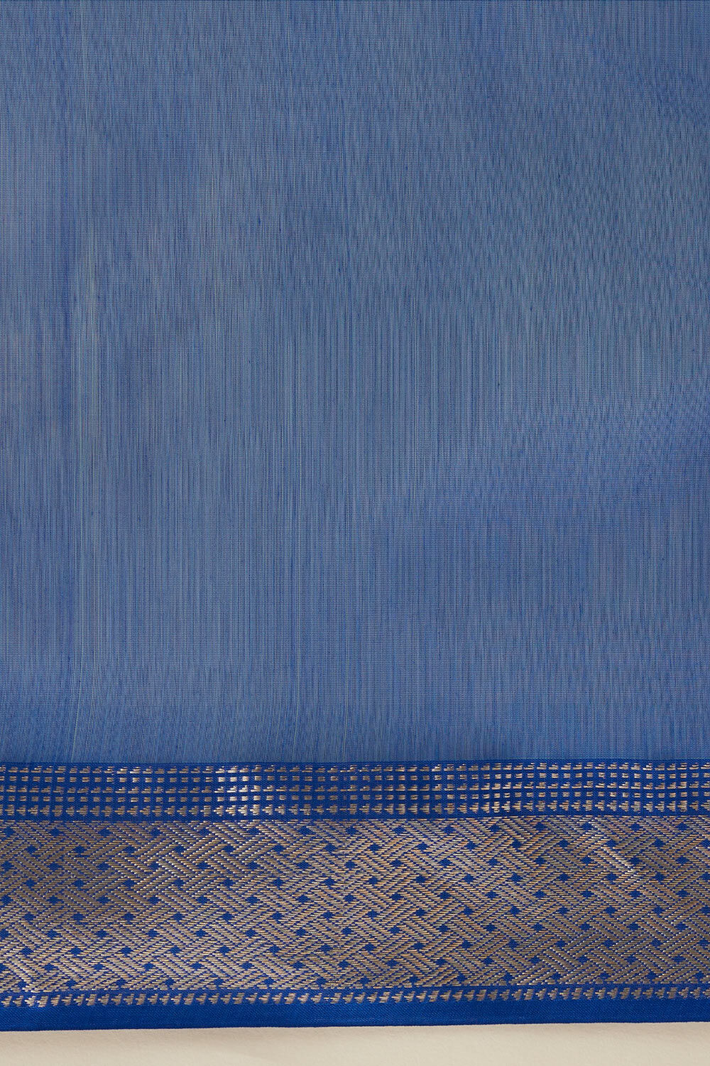 Light Blue Pure Silk Cotton Maheshwari Saree image number null