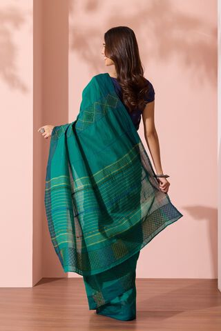 Green Karnataka Pure Cotton Lambani Saree thumbnail image number null
