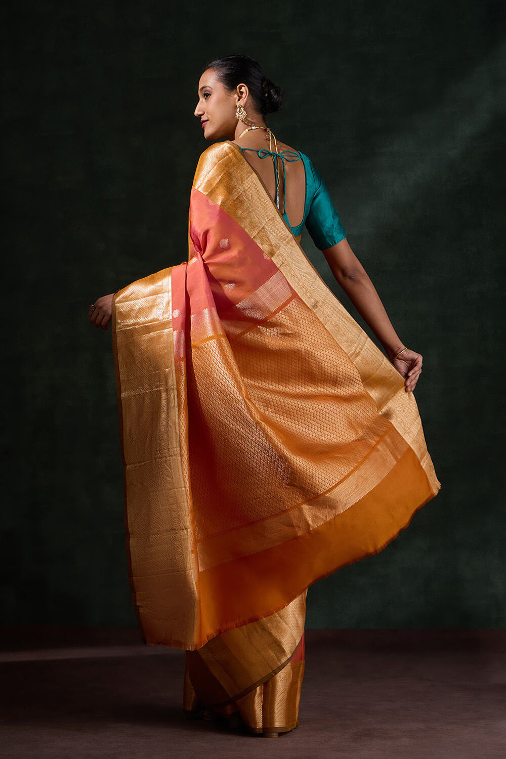 Pink Woven Silk Viscose Saree image number null