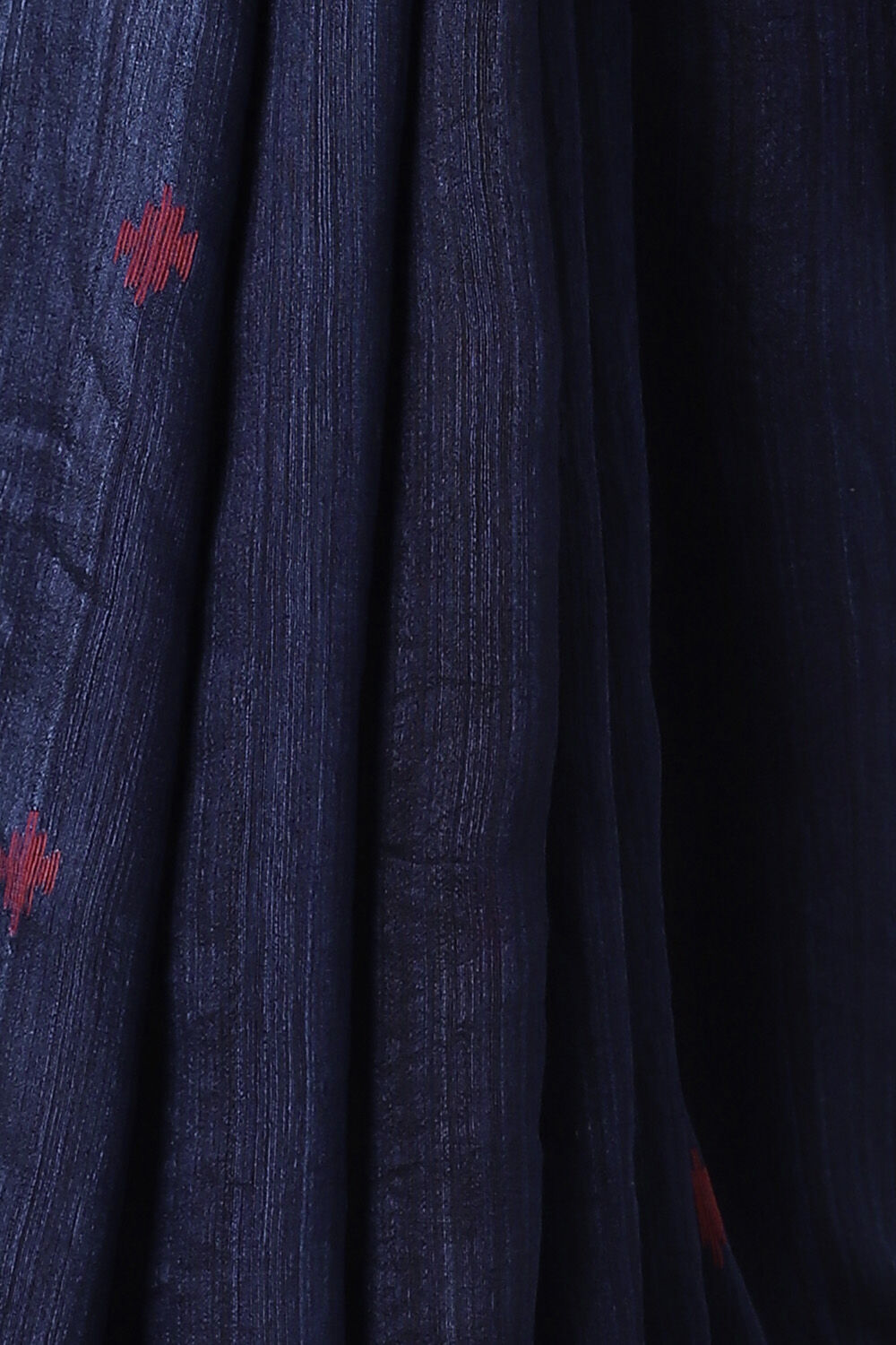Dark Blue Pure Silk Vanya Jamdani Saree image number null