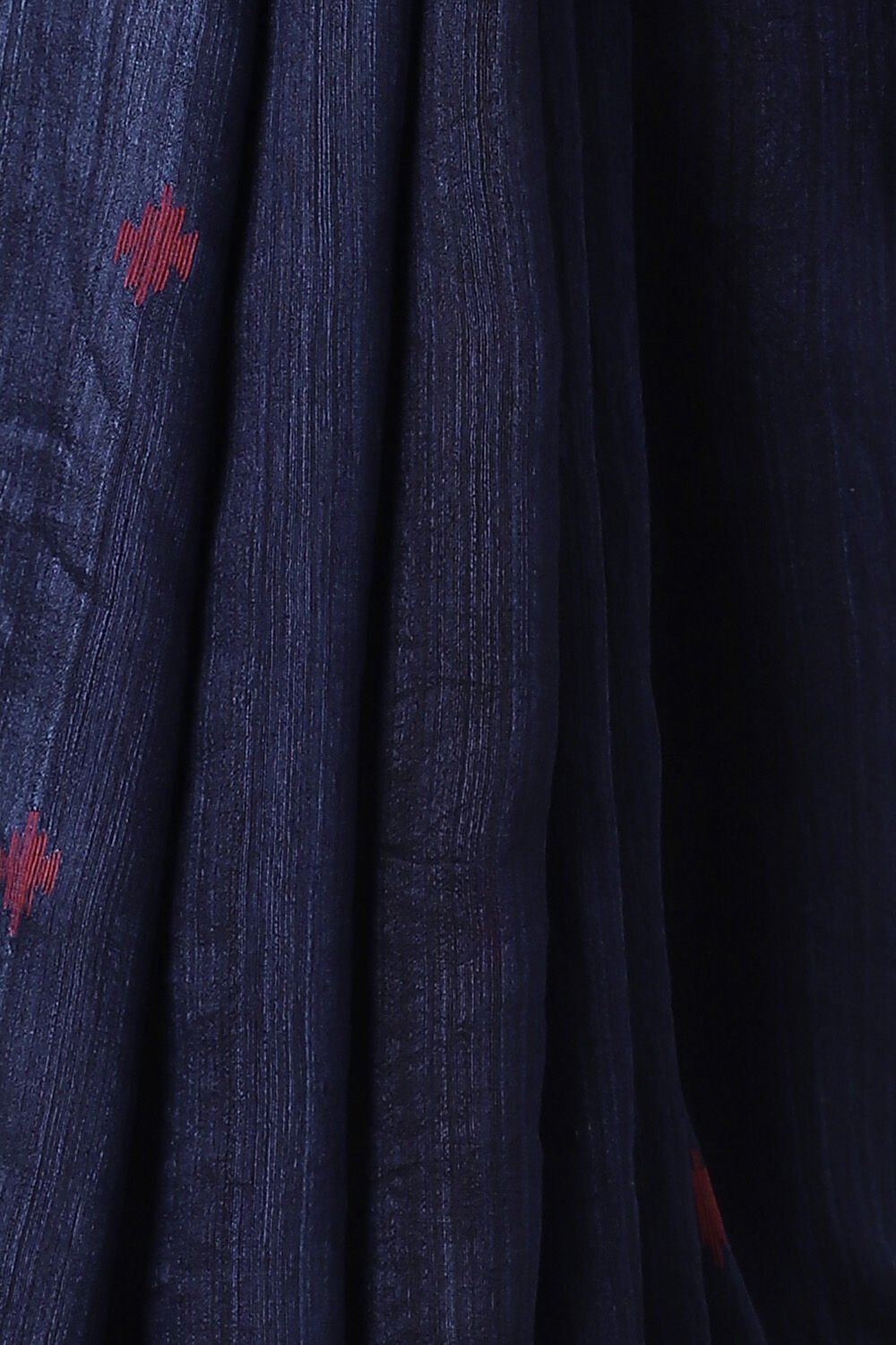 Dark Blue Pure Silk Vanya Jamdani Saree image number null