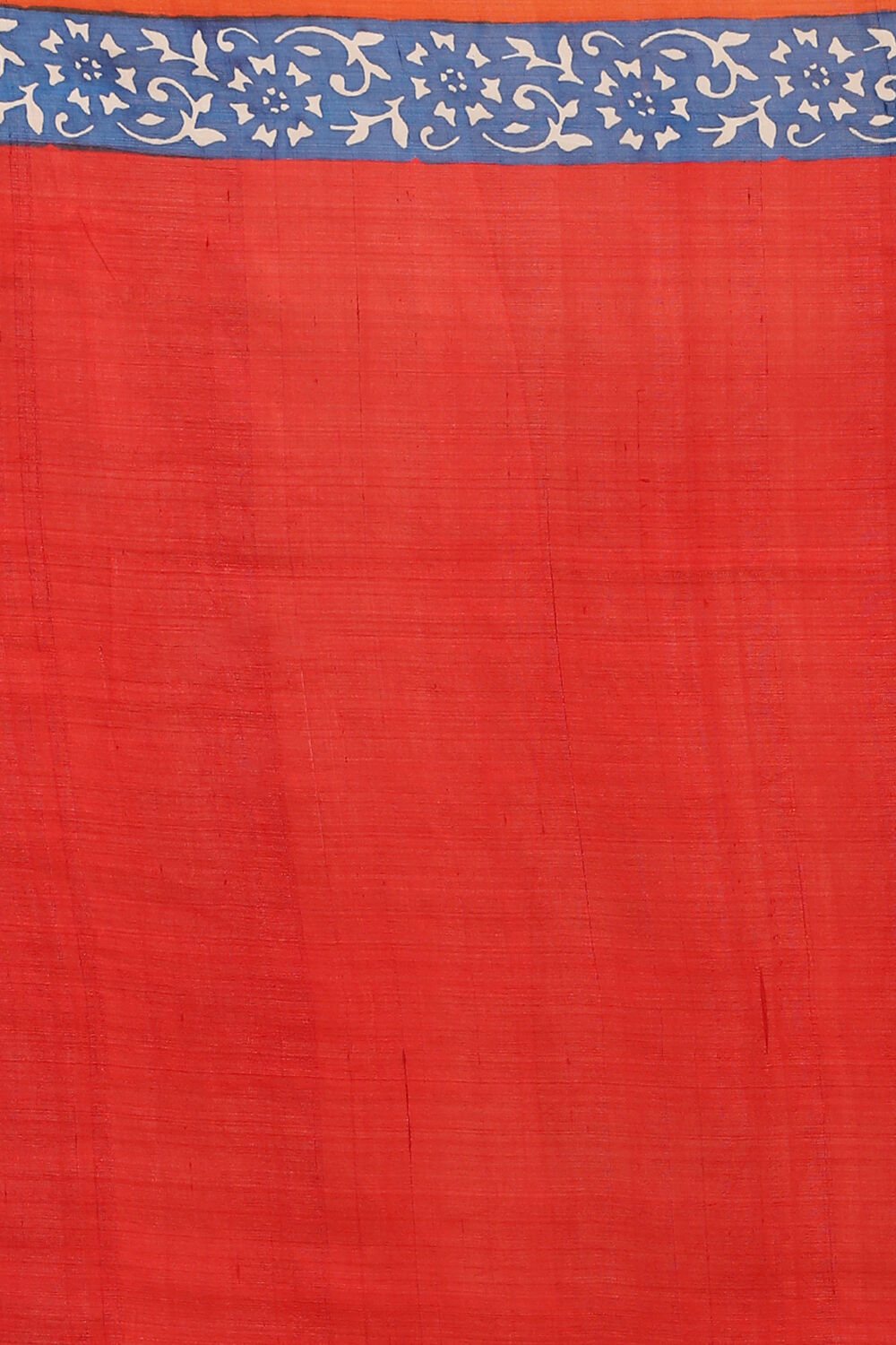 Offwhite Hand Blockprinted Pure Silk Saree image number null