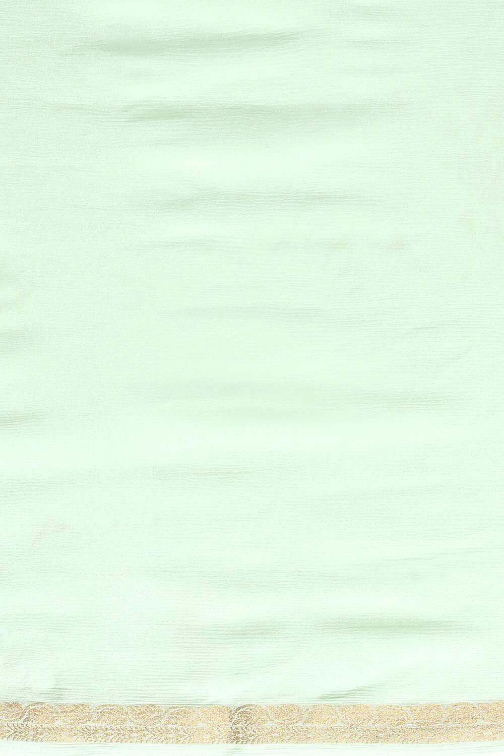 Light Pure Green Viscose Embroidered Saree image number null