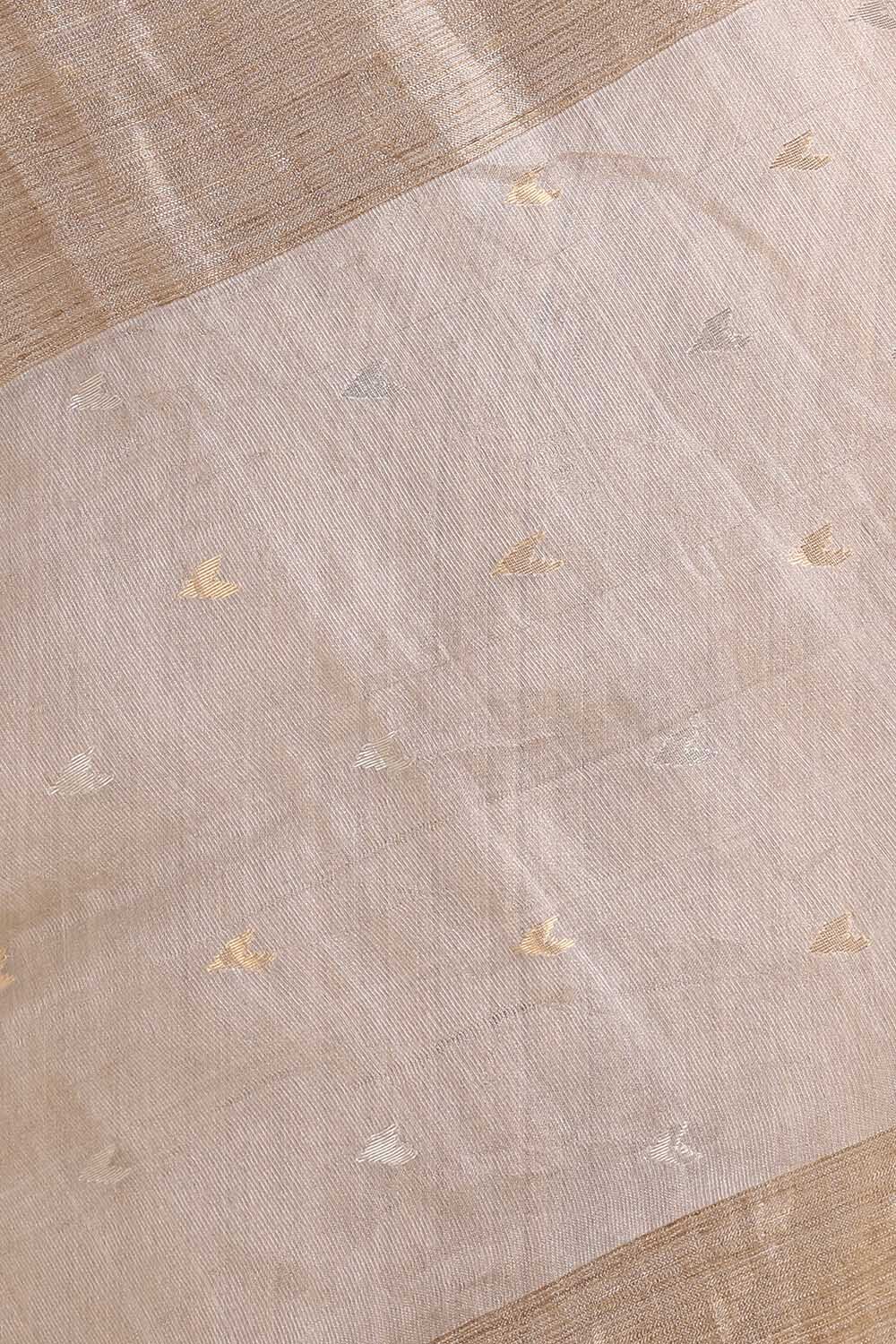 Beige Pure Tissue Vanya Jamdani Saree image number null