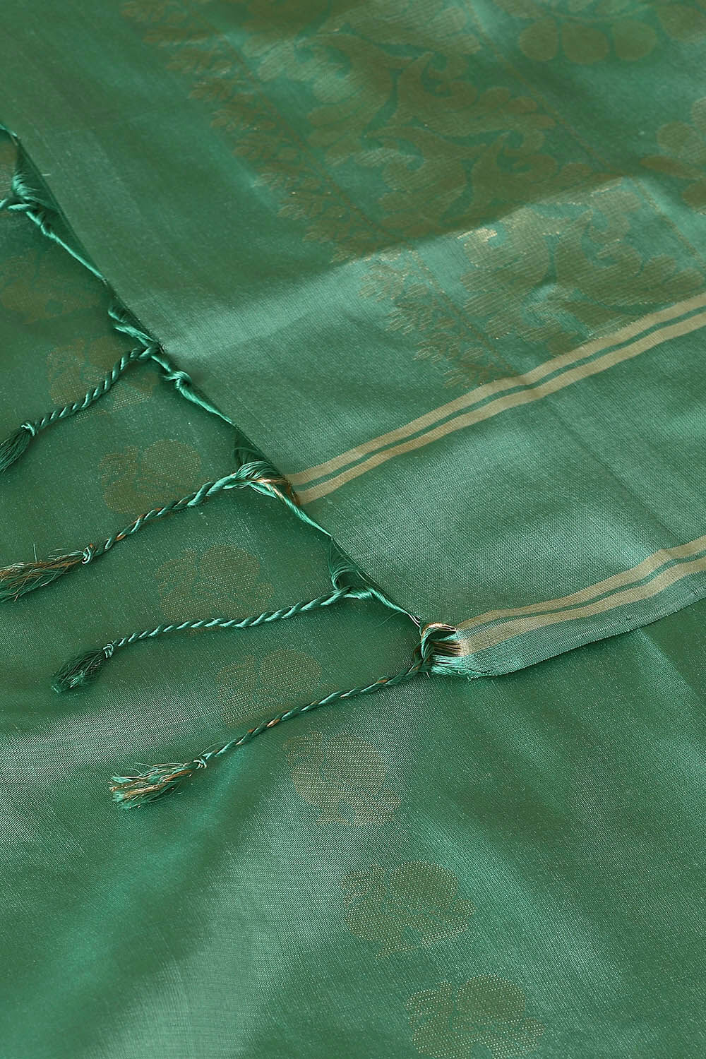 Light Green Pure Silk South Saree image number null