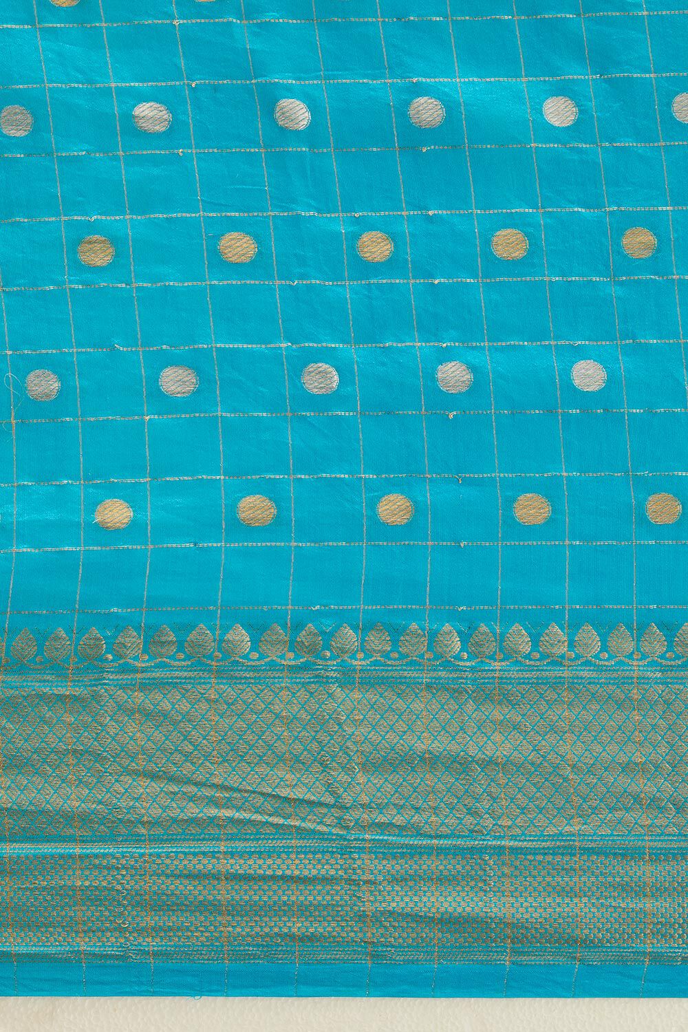 Light Blue Pure Organza Banarasi Saree image number null