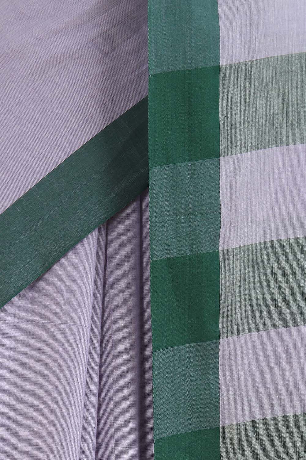 Purple Pure Cotton Bengal Saree image number null