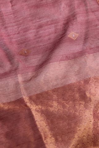 Dark Red Woven Pure Silk Cotton Bengal Saree thumbnail image number null
