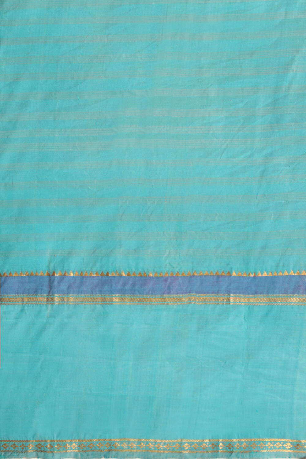 Blue Pure Silk South Printed Saree image number null