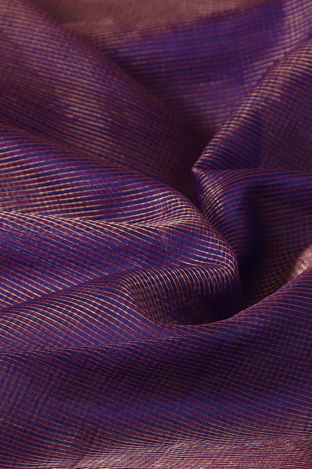 Purple Pure Cotton Tissue Maheswari Saree image number null