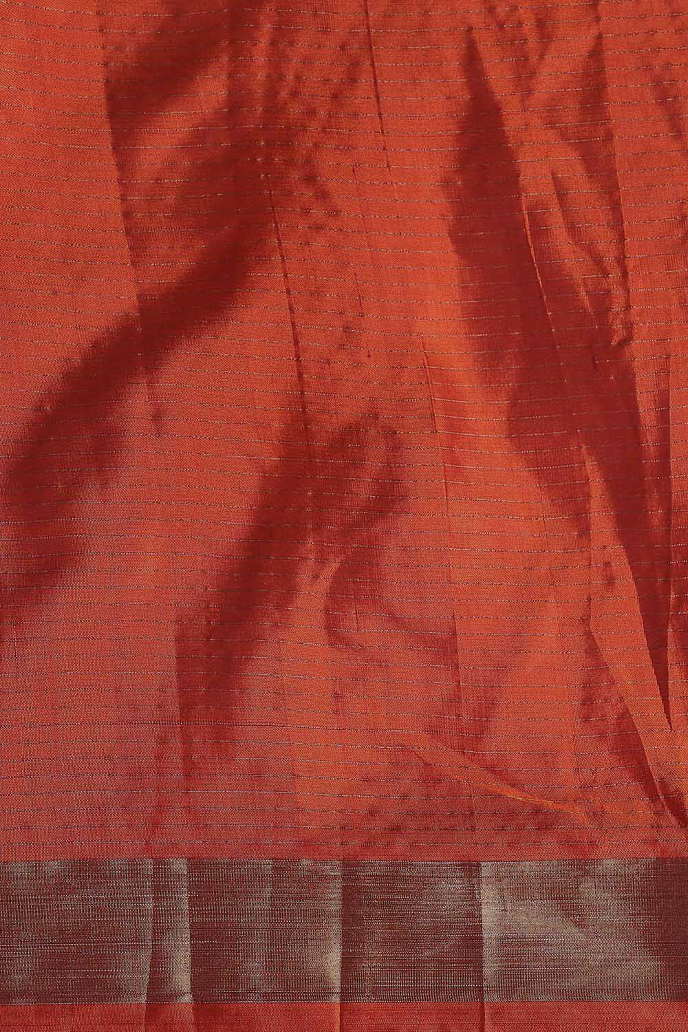 Dark Red Pure Silk South Saree image number null