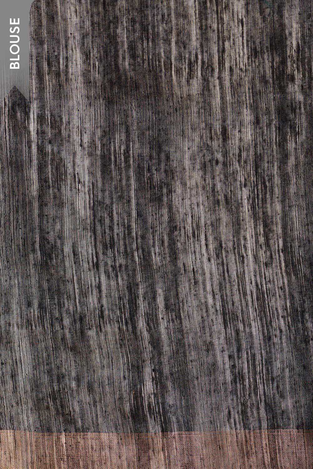 Black Bengal Pure Silk Vanya Jamdani Saree image number null