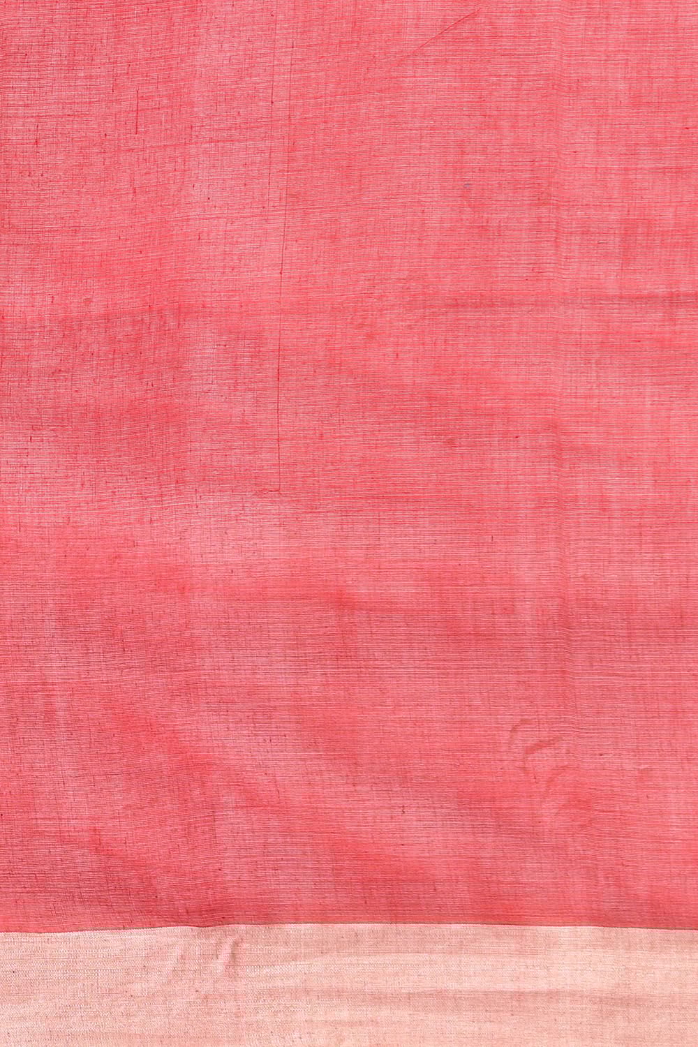 Red Pure Cotton Bengal Saree image number null