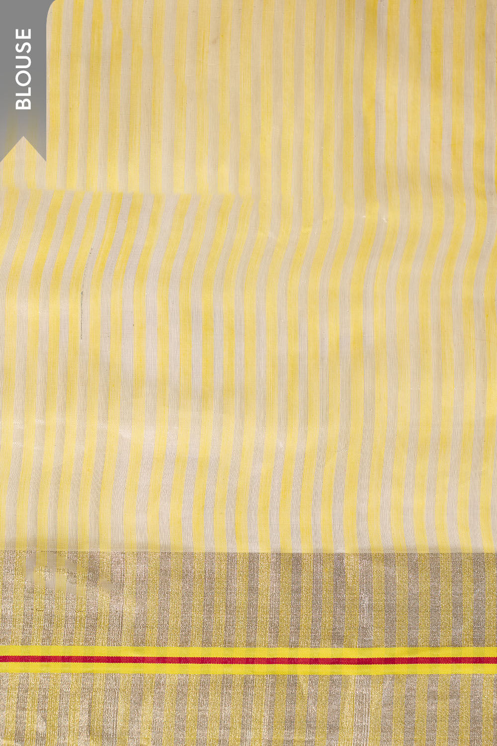 Yellow Woven Pure Silk Cotton Chanderi Saree image number null