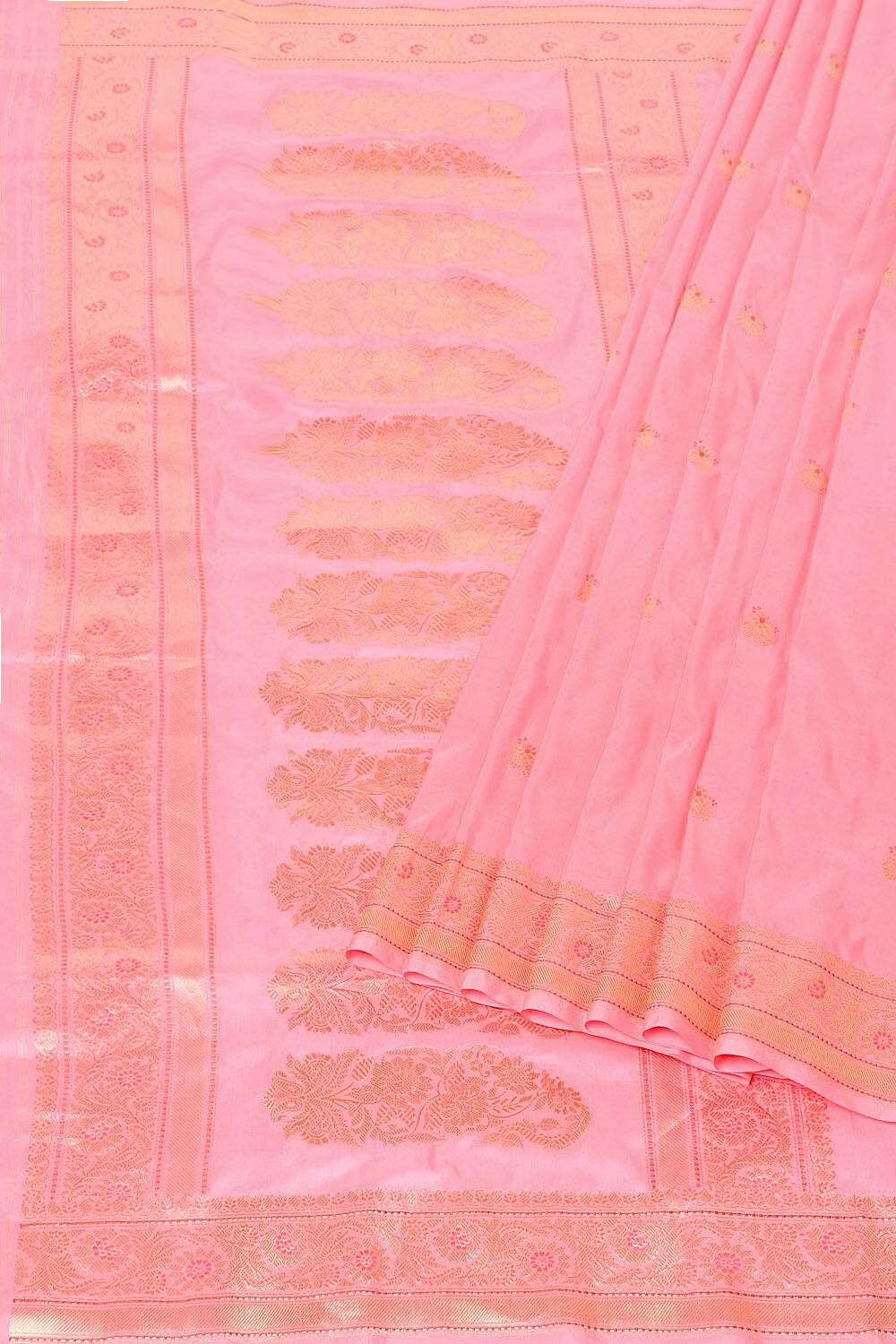 Light Pink Pure Silk Banarasi Saree image number null