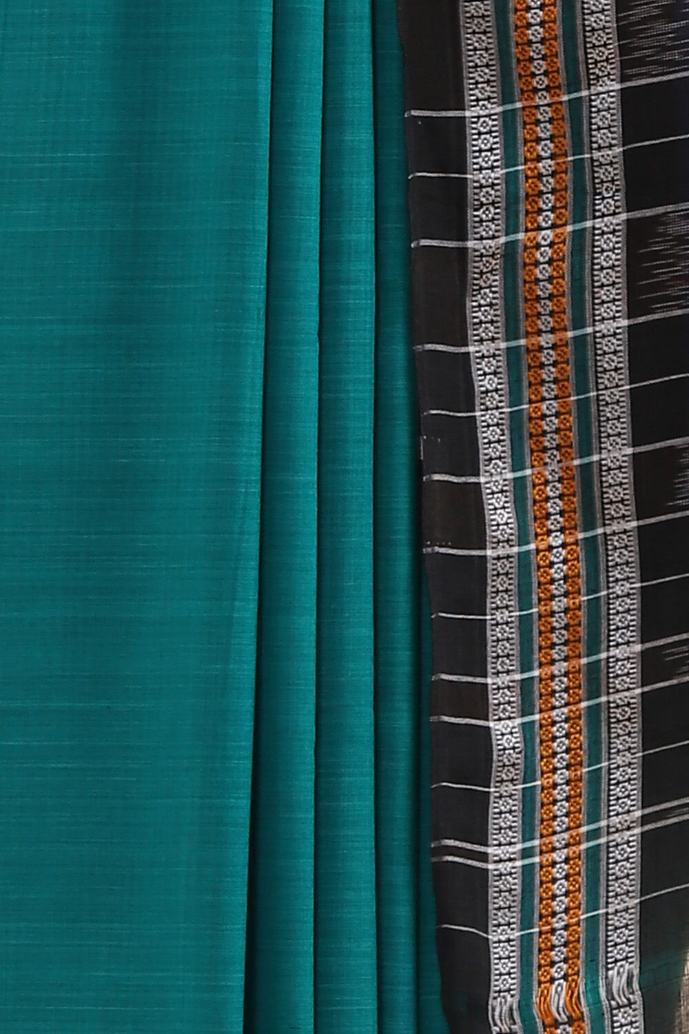Green Pure Cotton Odissa Ikat Saree image number null
