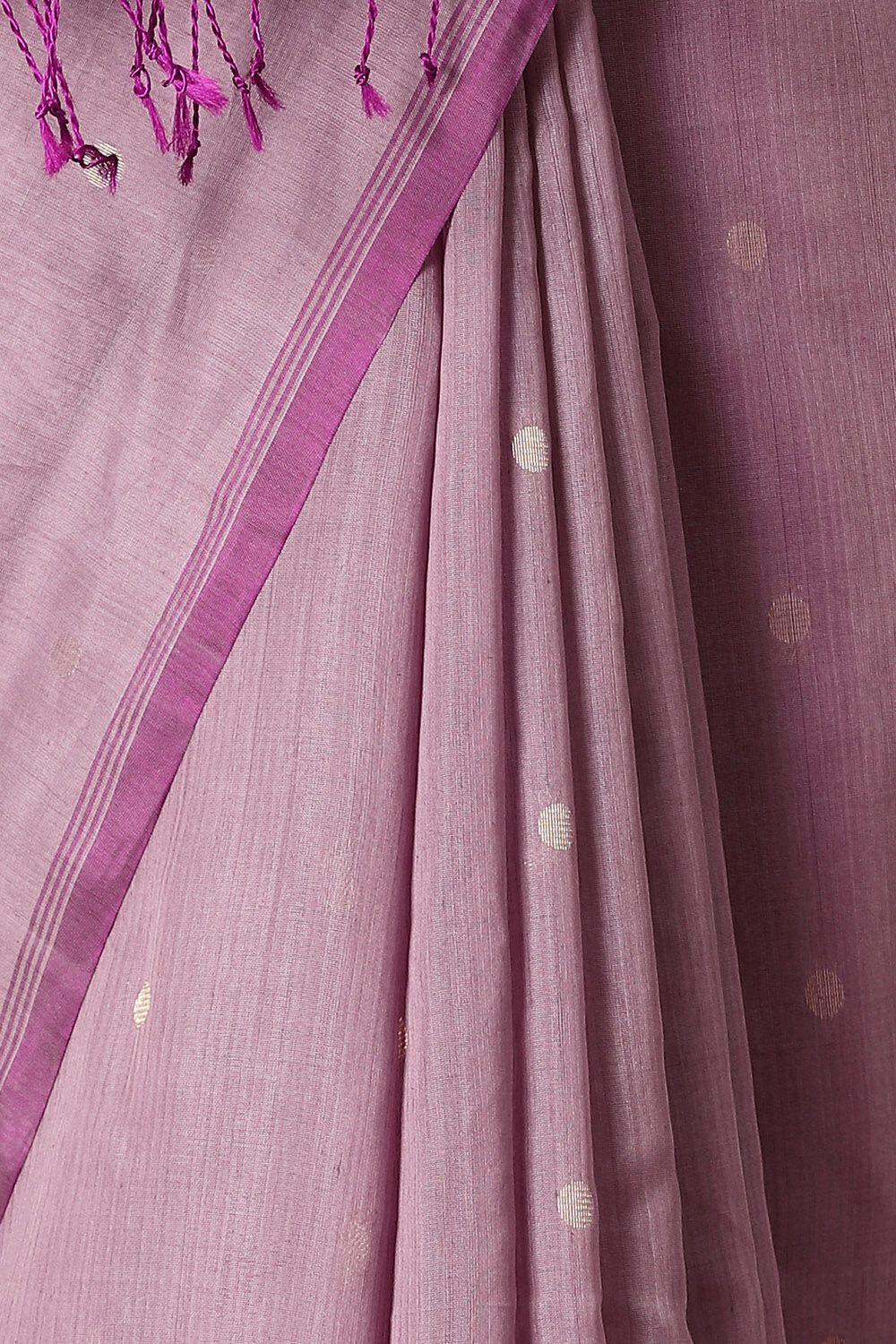 Light Violet Pure Silk Cotton South Saree image number null